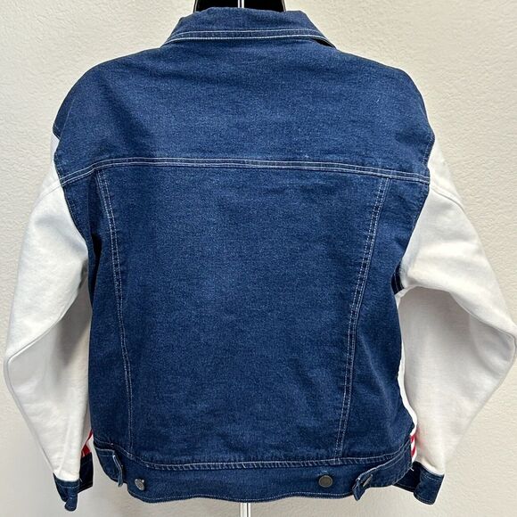 Vintage Baby Noiz Womens Juniors Sweatsuit Denim Jacket Sweatpants White 2XL XXL - Picture 3 of 16